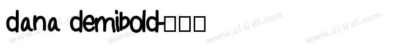 dana demibold字体转换